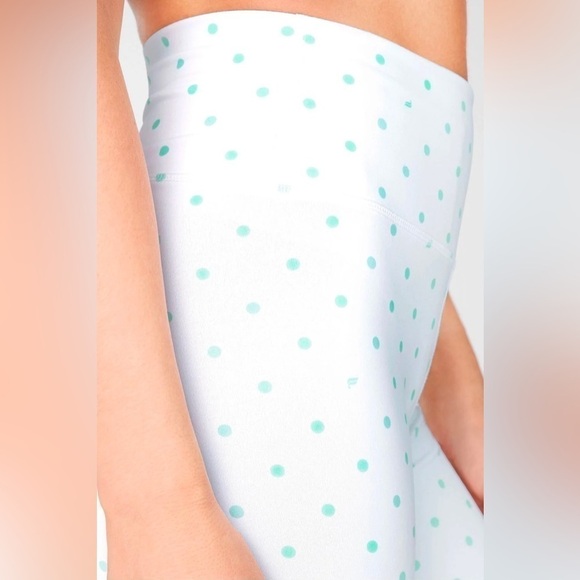 Fabletics High-Waisted Polka Dot PowerHold 9" Biker Shorts, Size XS - Picture 4 of 9